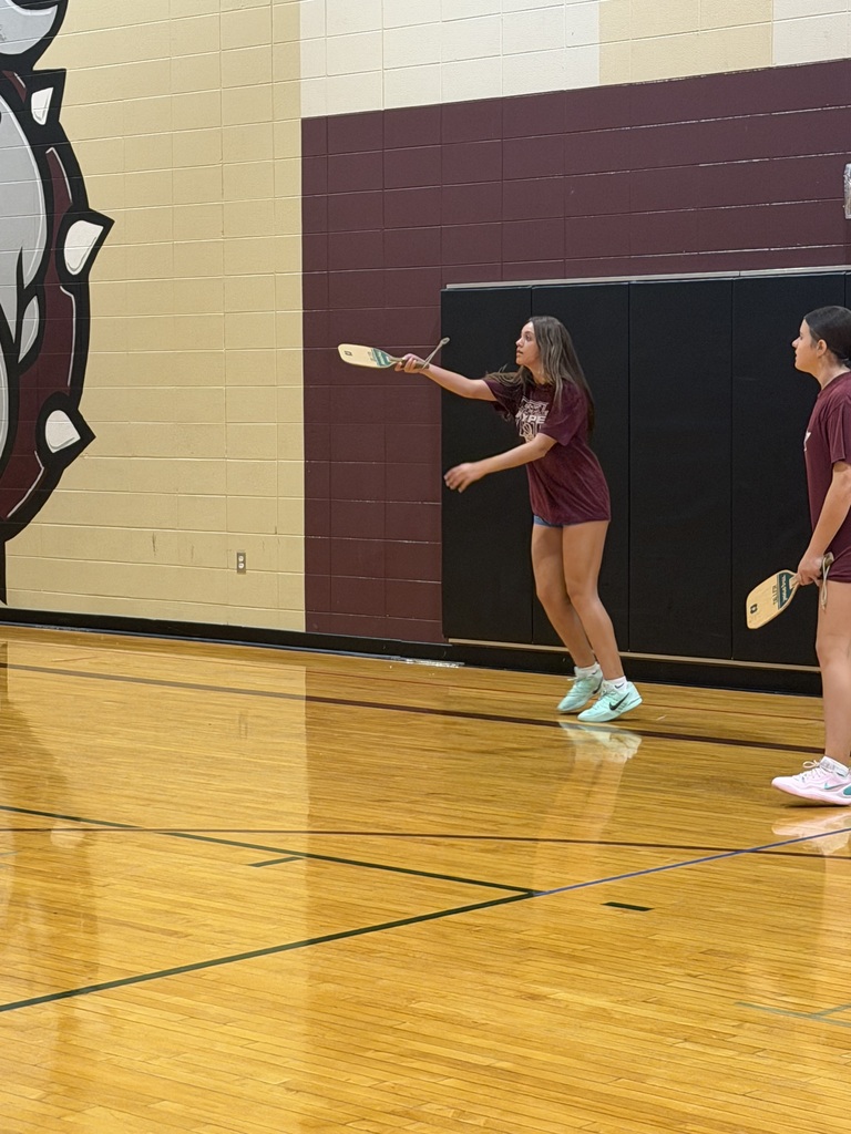 students playing pickleball