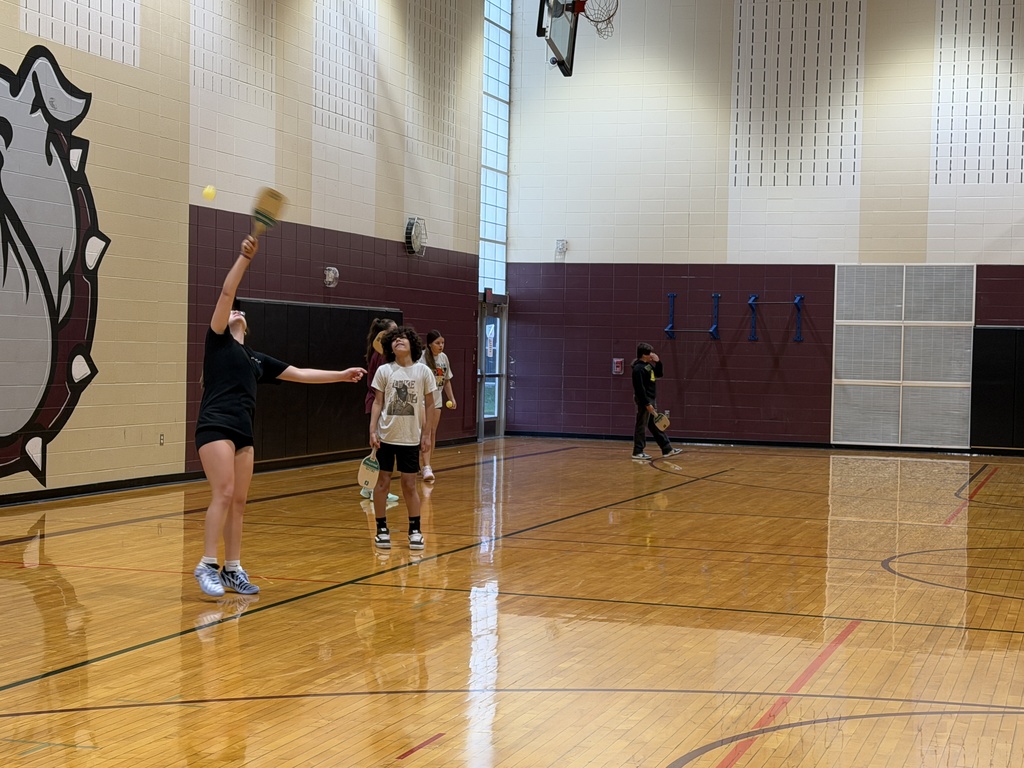 students playing pickleball