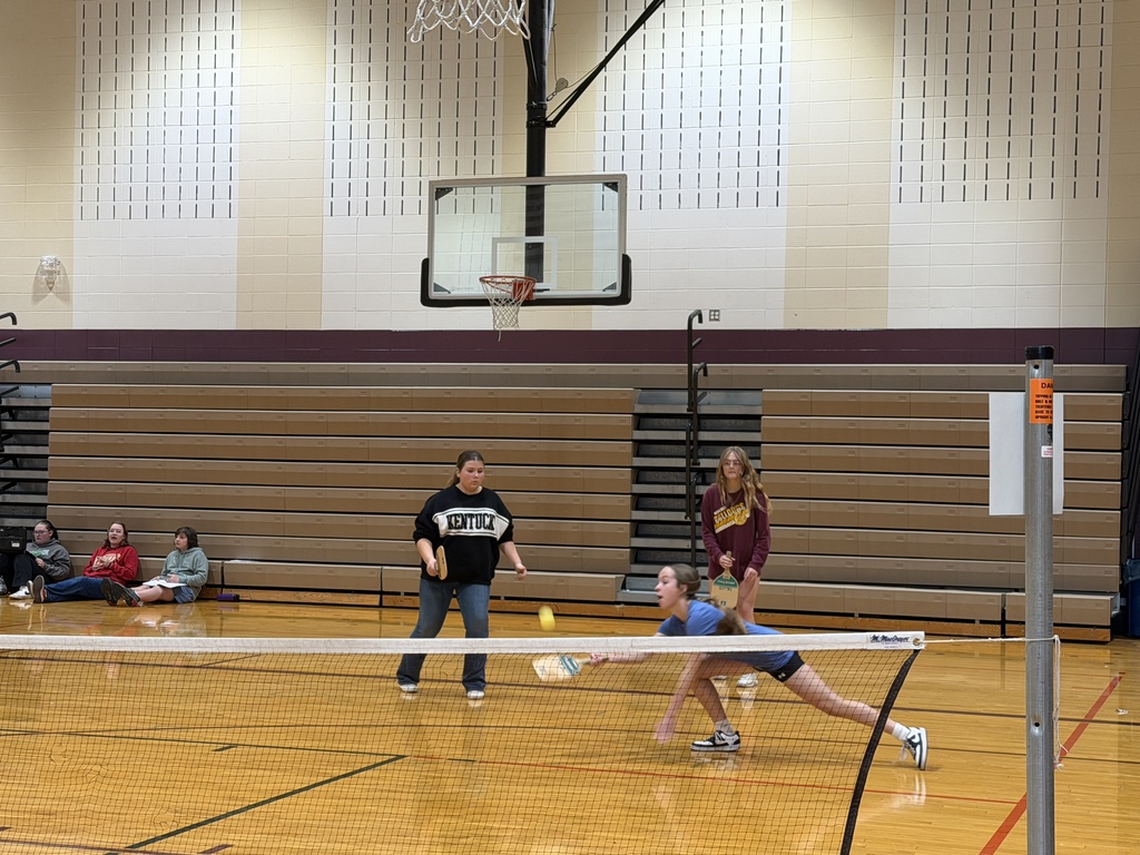students playing pickleball