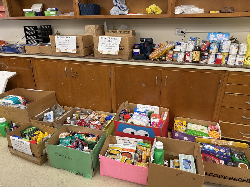 boxes full of food