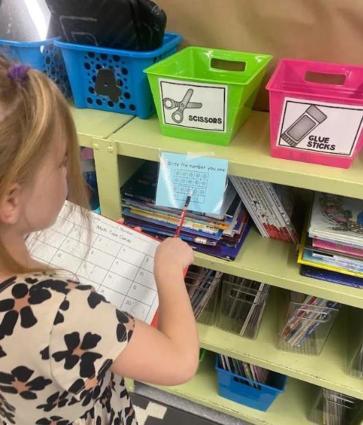 students working on a math problem