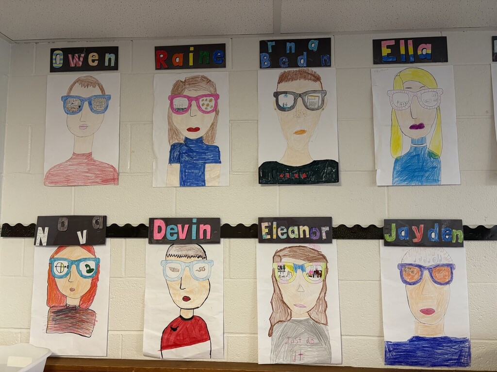 artwork hanging in the hallways