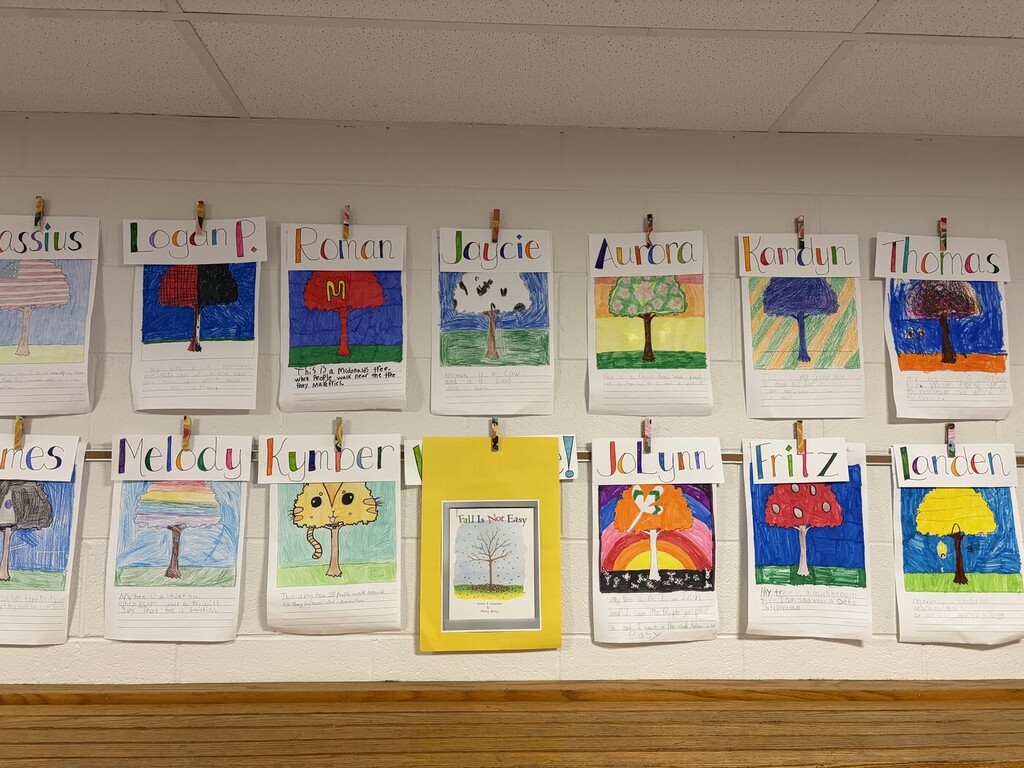 artwork hanging in the hallways