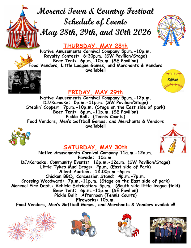 Schedule of Events Town & Country Festival