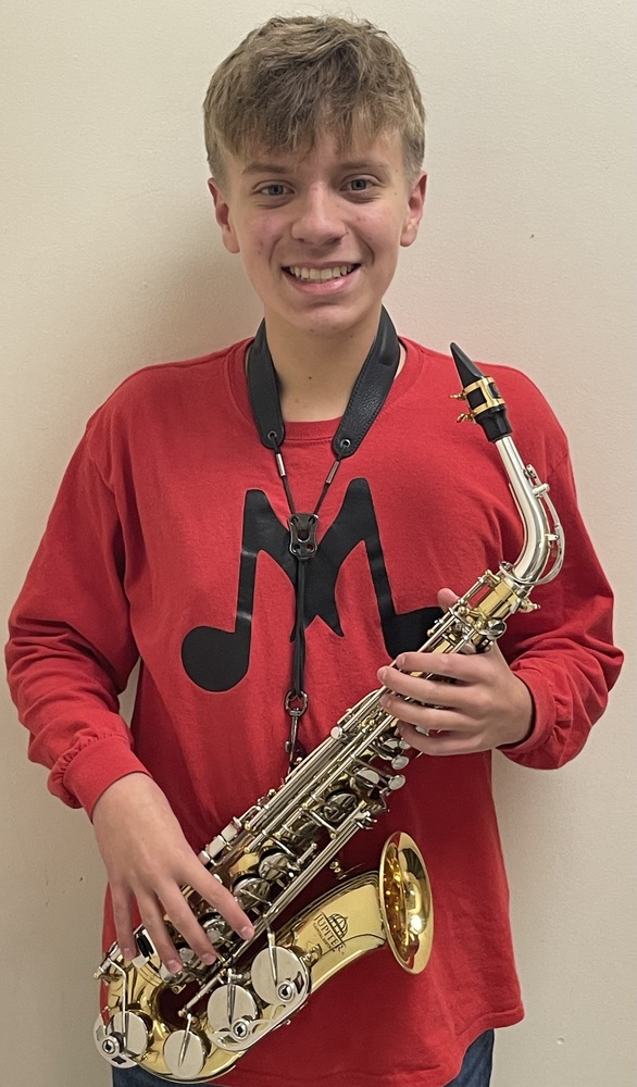 Ryan Sullivan, an MHS 10th grade alto saxophone player