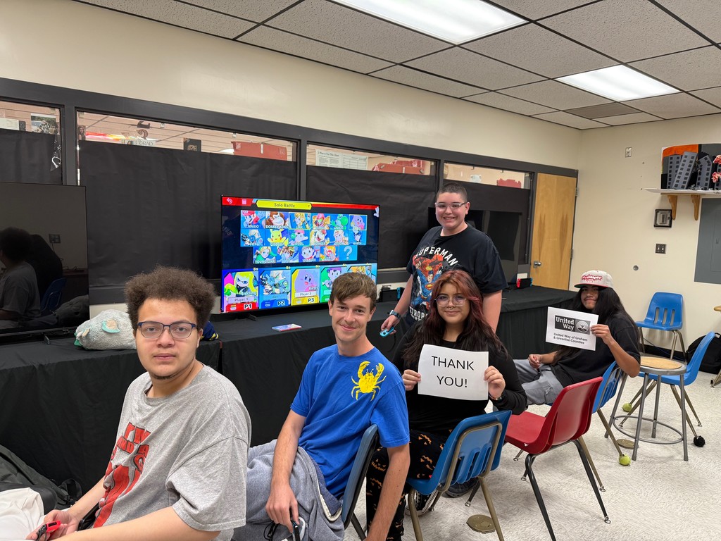 MHS students are grateful for financial support from United Way for new equipment in our Video Gaming Cat Academy class!