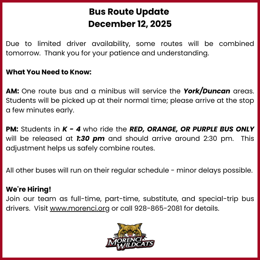 Bus Route Update