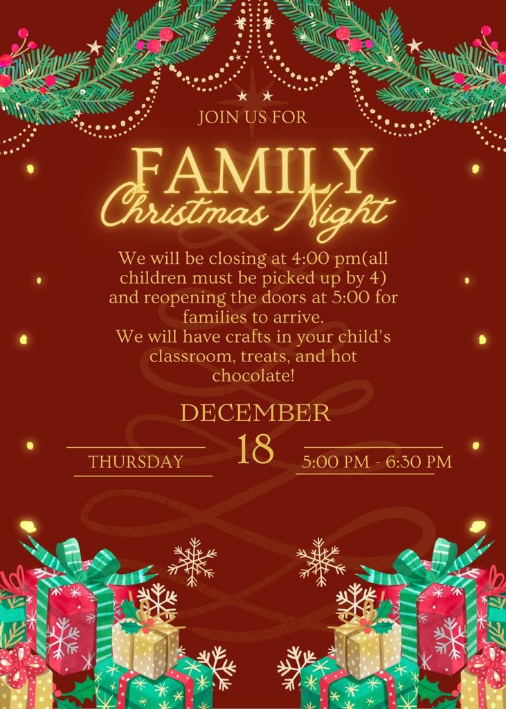 Family Christmas Night Flyer
