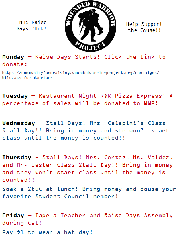 MHS Raise Days