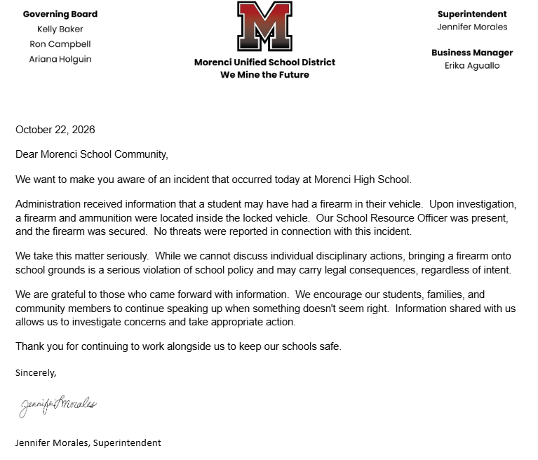 MHS Incident