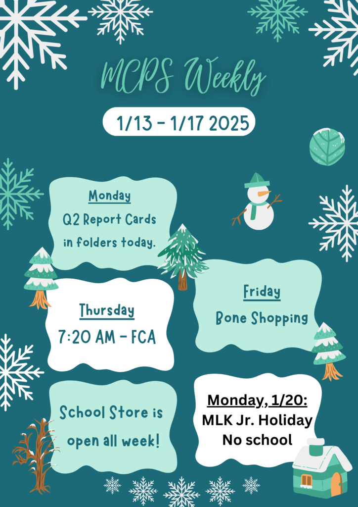 English weekly events