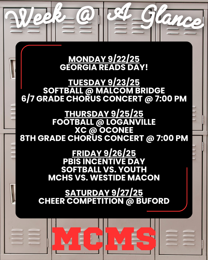 Week at a glance