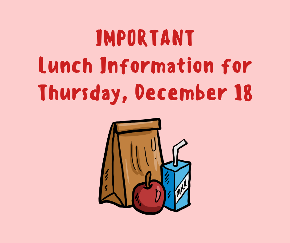 important lunch Information graphic