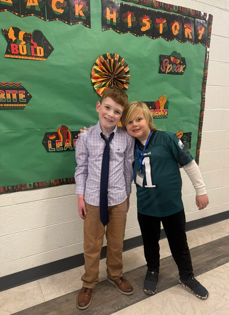 students dressed up for black history month 