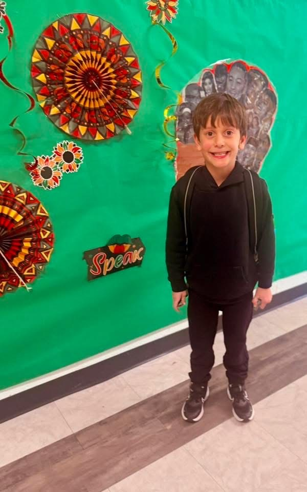 students dressed up for black history month 