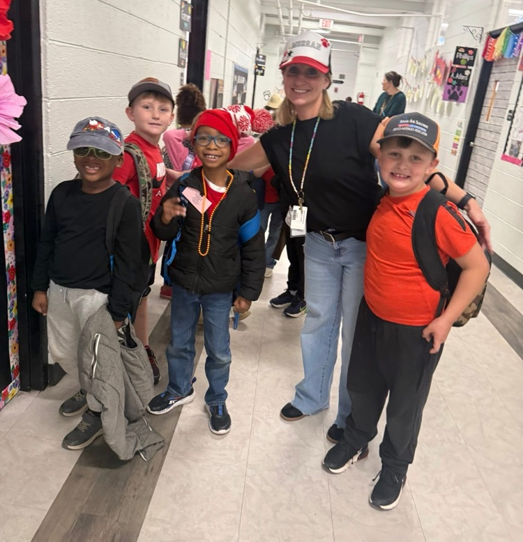 students wearing hats to celebrate reading nonfiction books