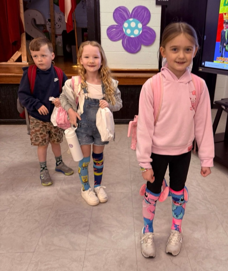 silly socks for Read Across America Week