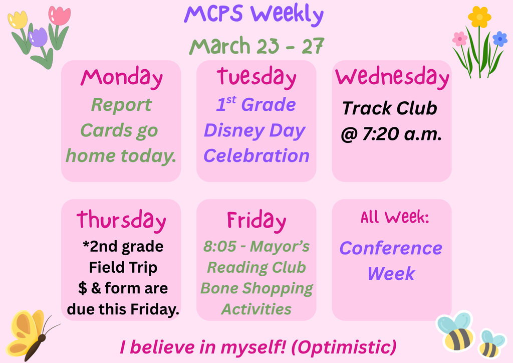 mcps weekly info