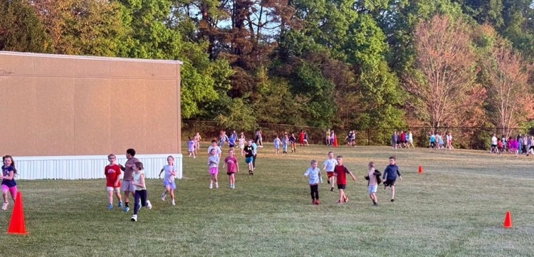 students enjoy walking and running to Track Club at MCPS!