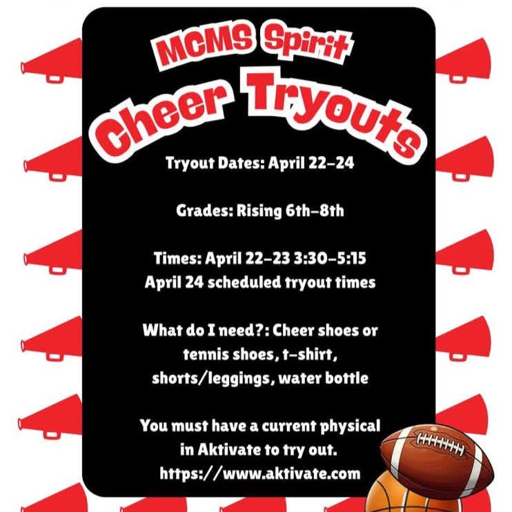 MCMS Spirit Tryouts