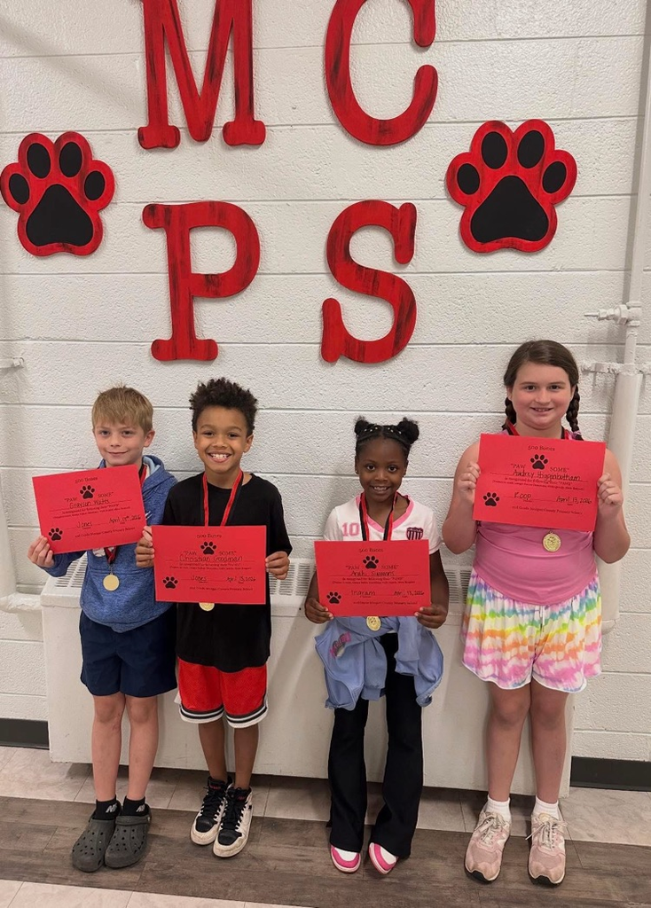 2nd grade students saved up 500 bones to earn the Bulldog Medal for their PBIS incentive. 