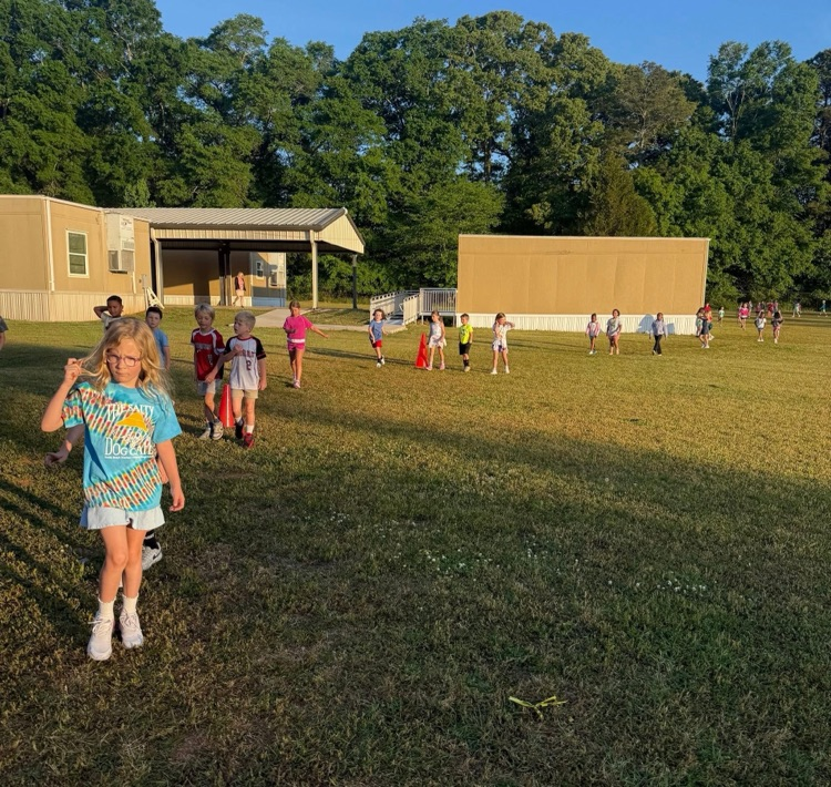 Students walk or ran during Track Club at MCPS.