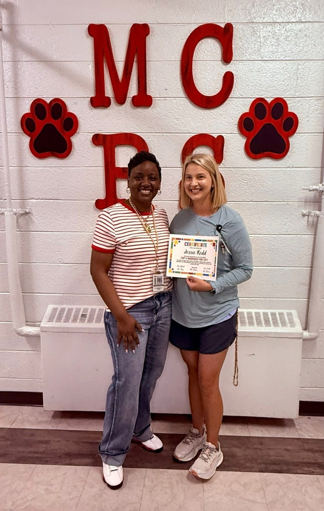 Mrs. Chapman with Coach Redd