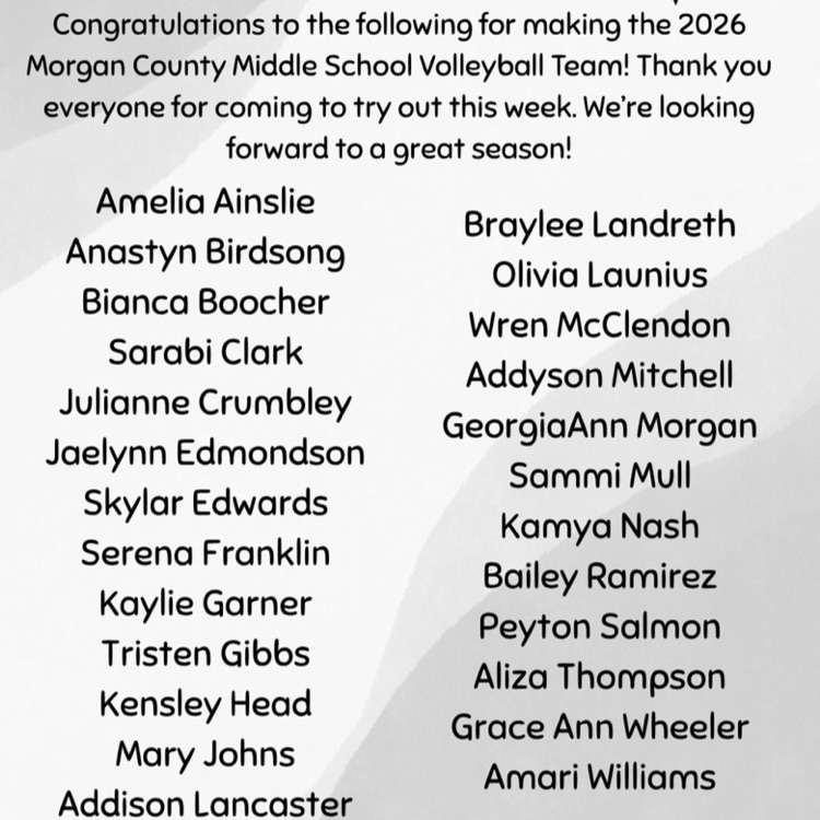 MCMS 26 Volleyball Team