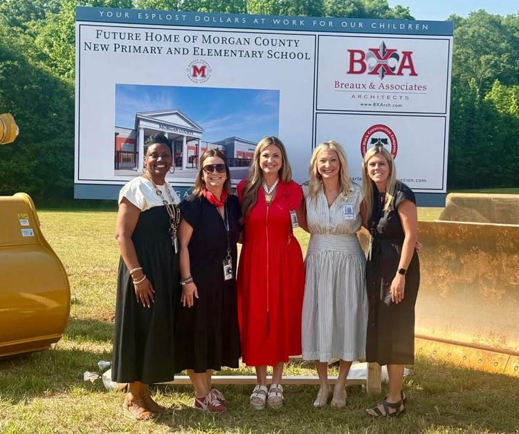 The MCPS administrative team participated in the Groundbreaking ceremony for the new primary and elementary school   