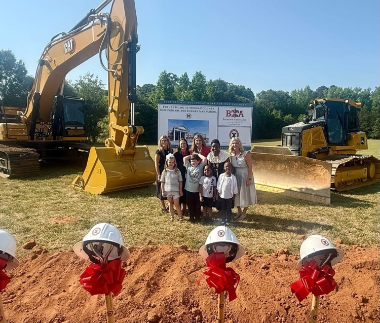 MCPS administrators and students attended the groundbreaking ceremony  