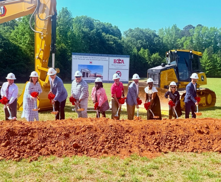 groundbreaking ceremony at the new primary and elementary school 