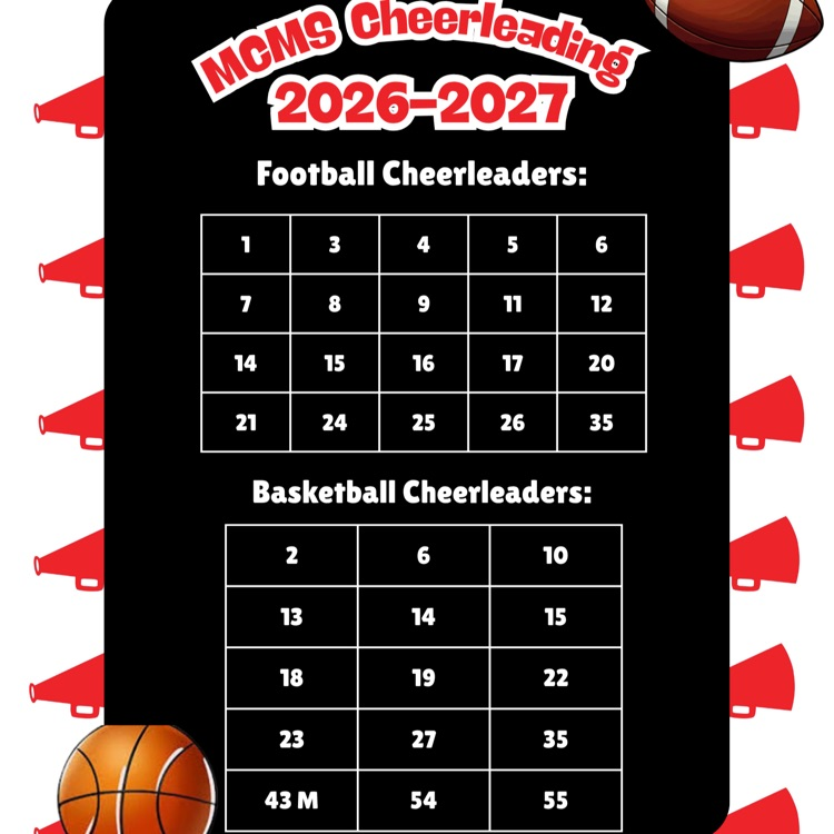 MCMS 26/27 Spirit Cheerleading