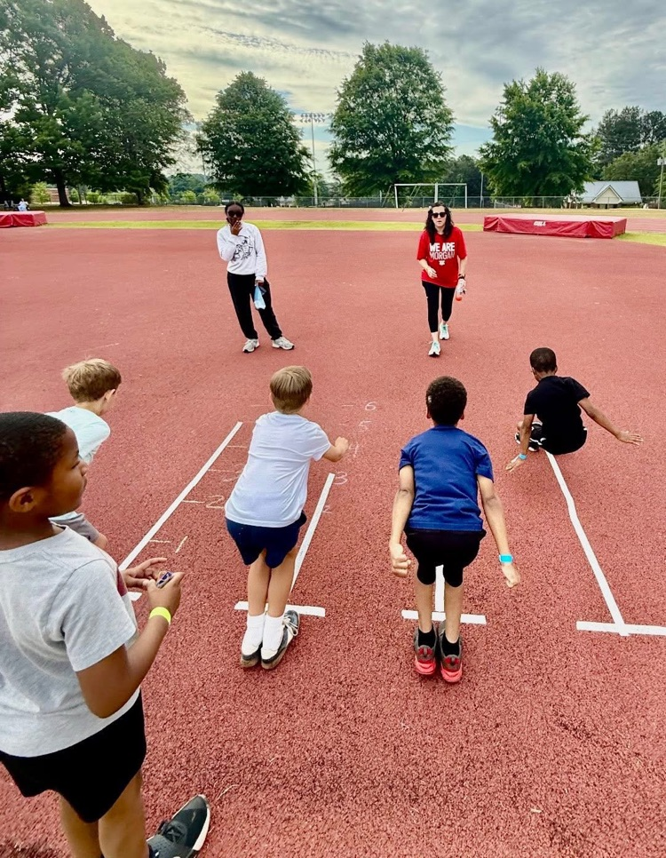 Students participate in the MCPS Track Meet.