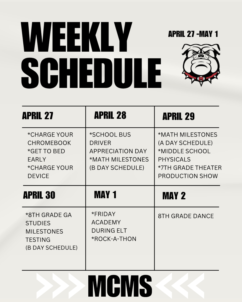 Busy week for the DOGS April 27 thru May 1.