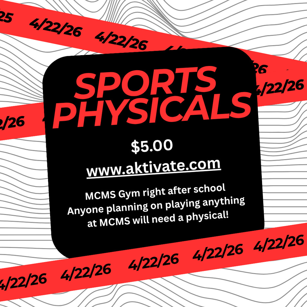 Reminder for sports physicals. 4/22/26