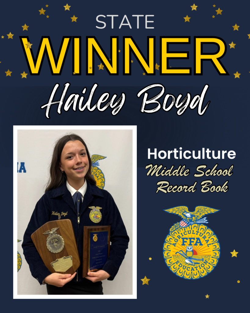 Hailey Boyd horticulture award.
