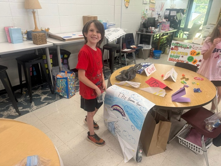 2nd grade students created items to sell at Market Day.