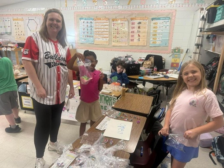 2nd grade students created items to sell at Market Day.
