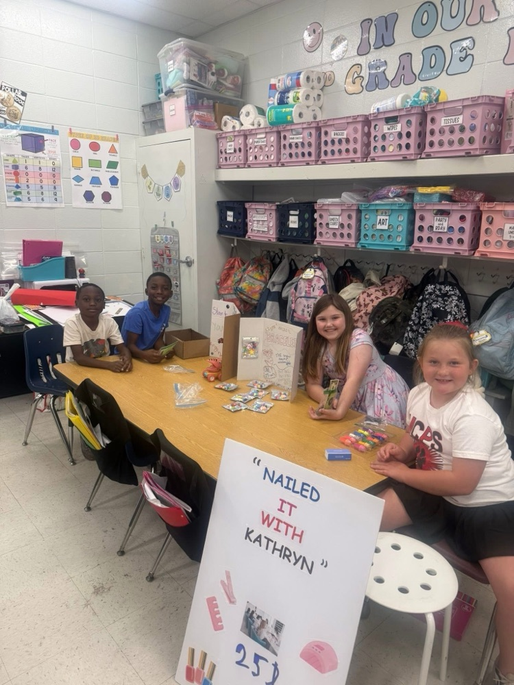 2nd grade students created items to sell at Market Day.