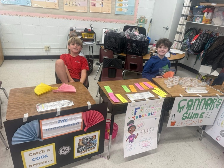 2nd grade students created items to sell at Market Day.