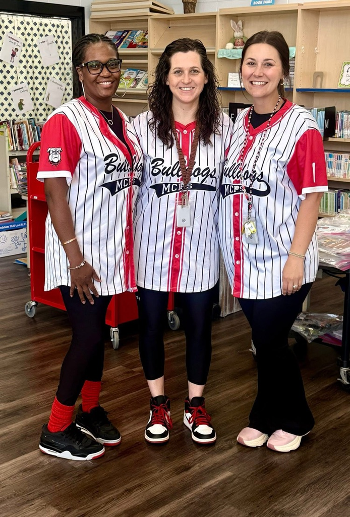Staff wore baseball jerseys to show support for the MCHS baseball team competing in the final four in playoffs. 