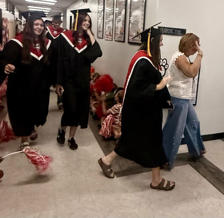 MCHS Seniors walk the halls of MCPS one last time. 