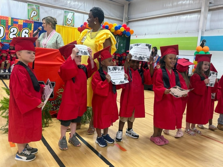 Pre-K celebrated the end of the school year with a ceremony for students. 