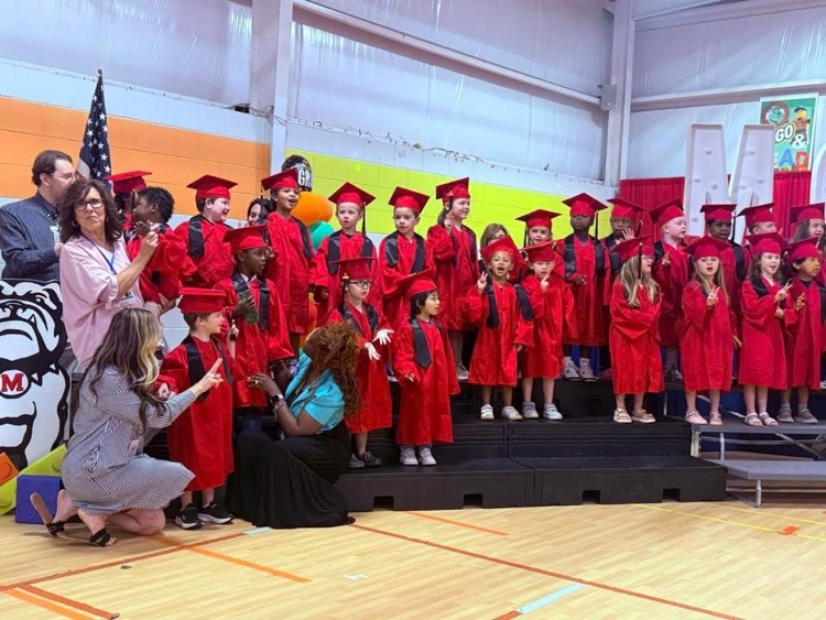 Pre-K celebrated the end of the school year with a ceremony for students. 