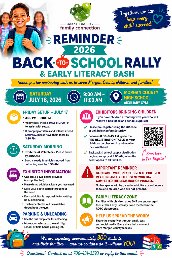 Back to school rally flyer