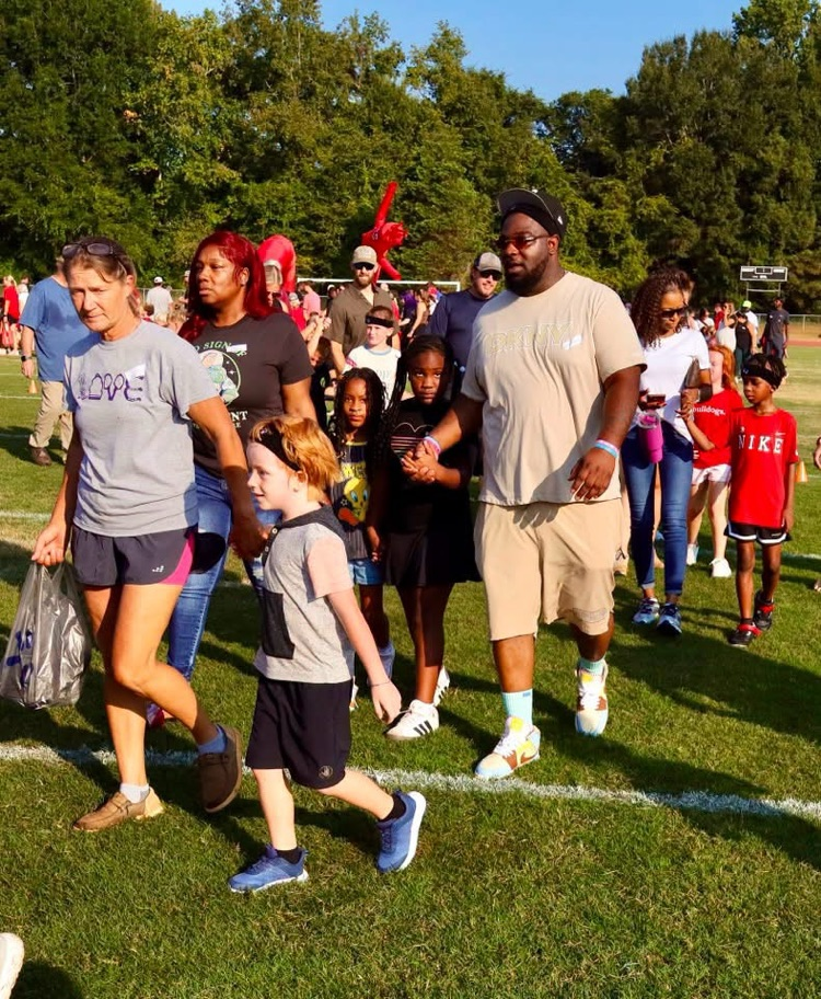 Teachers and students participated in the Fun Run.