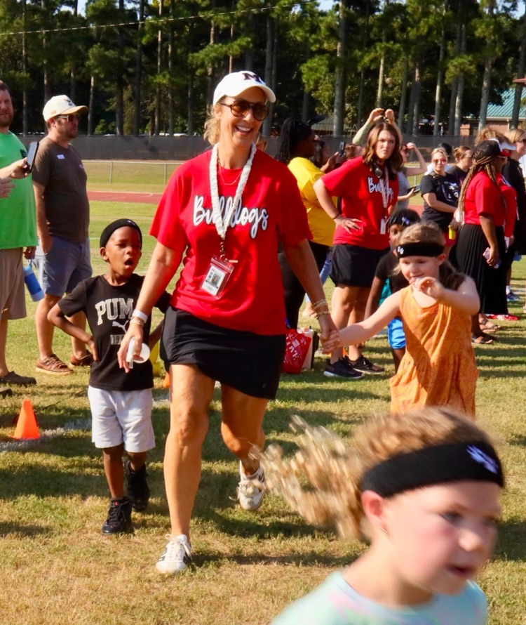 Teachers and students participated in the Fun Run.