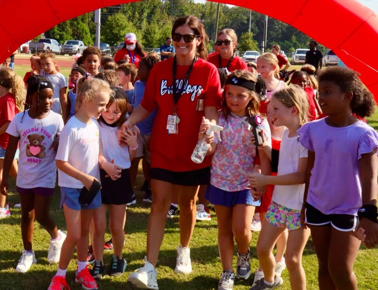 Teachers and students participated in the Fun Run.