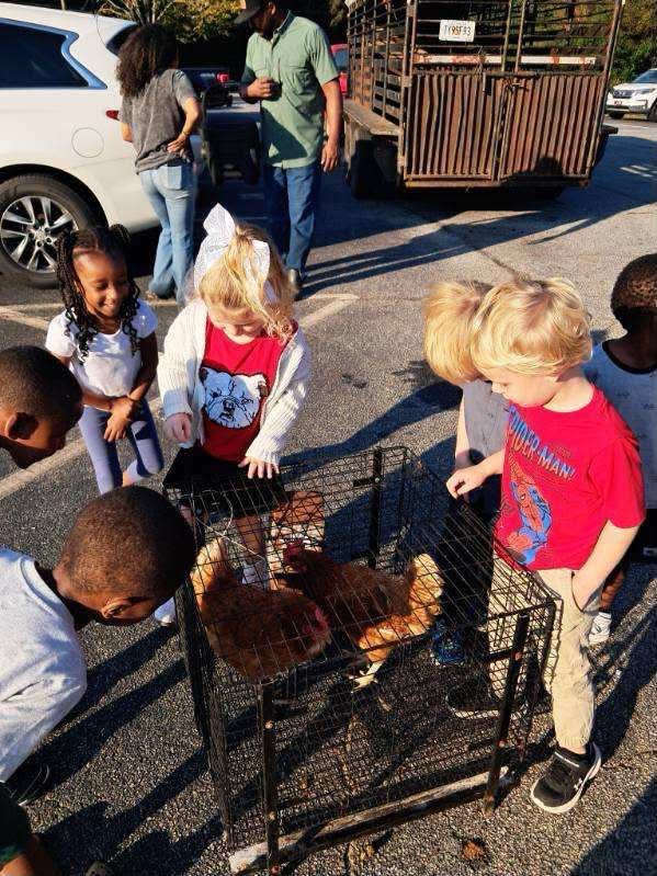 Pre-K students enjoyed Farm Day at MCPS.