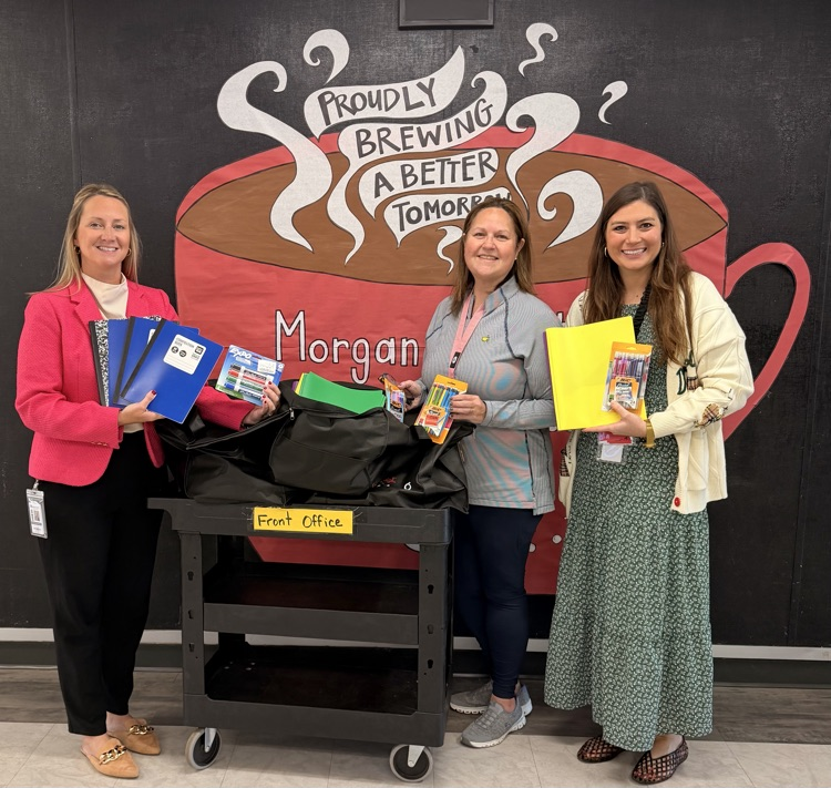 Thank you Mannington Mills for the school supply donations!
